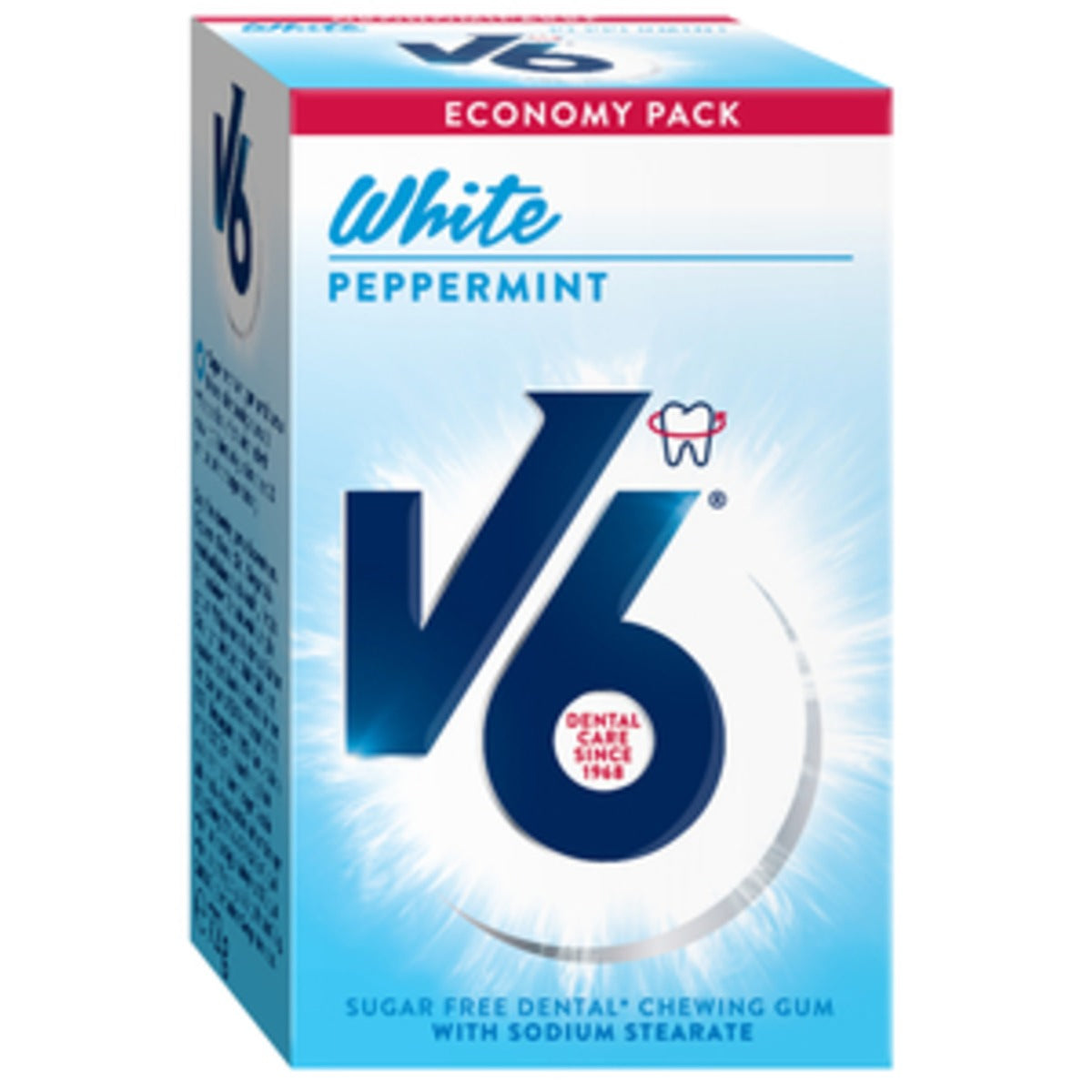 V6 Dental V6 White Peppermint | 72 gr fra V6 Dental på Mecindo.dk