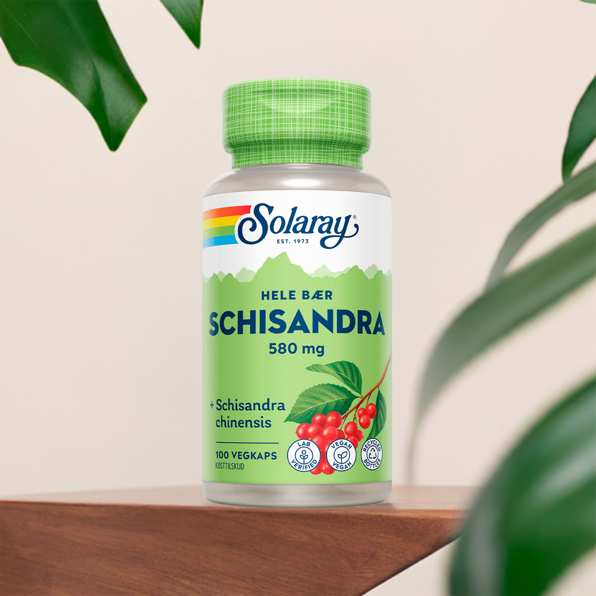 Solaray Schisandra 580 Mg | 100 kapsler fra Solaray på Mecindo.dk
