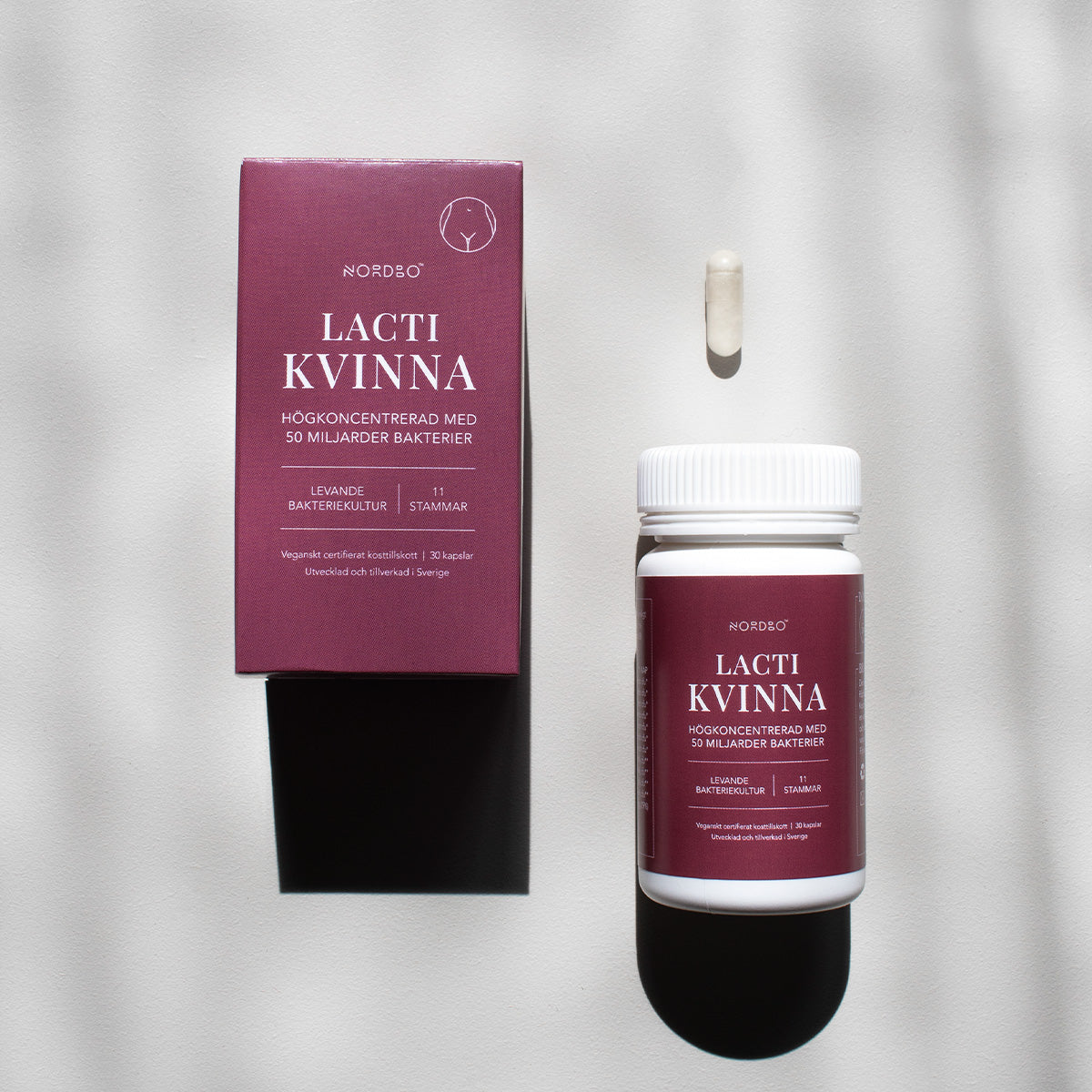 NORDBO Lacti Kvinde 50 Mia | 30 kapsler fra NORDBO på Mecindo.dk