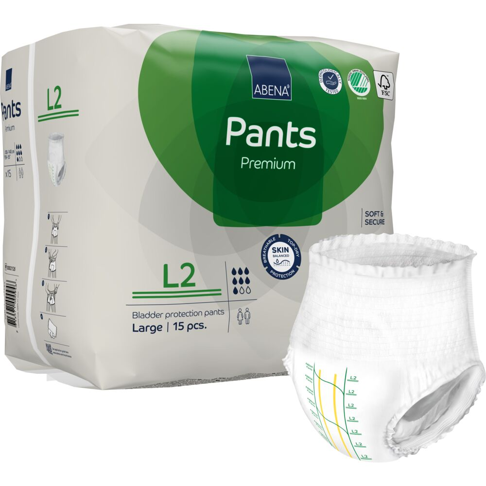 Abena Premium Pants M2 | Str. L fra Abena på Mecindo.dk