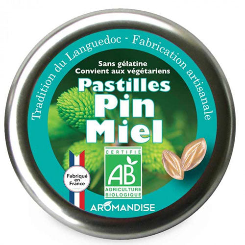 Aromandise Pastiller M. Honning & Fyrnåle Økologisk | 45 gr fra Aromandise på Mecindo.dk