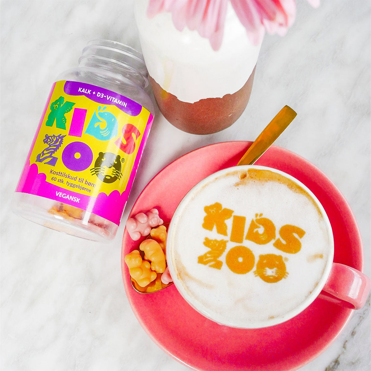 Kids Zoo Kalk + D | 60 gummies fra Kids Zoo på Mecindo.dk