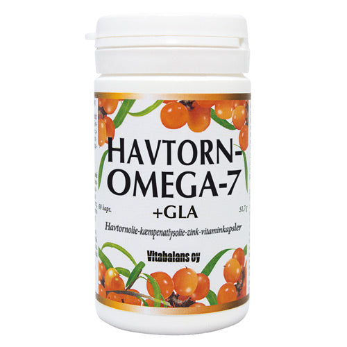 Vitabalans Havtorn Omega 7 + Gla | 60 kapsler fra Vitabalans på Mecindo.dk