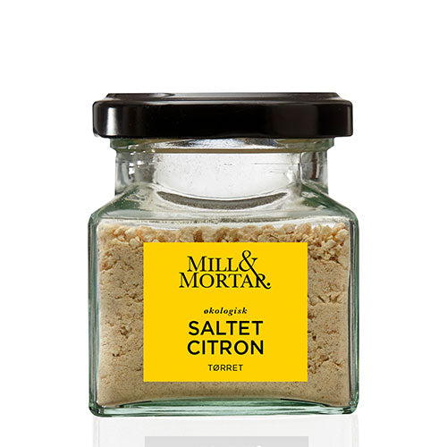 Mill & Mortar Saltet Citron Økologisk | 40 gr fra Mill & Mortar på Mecindo.dk