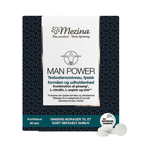 Mezina Man Power | 90 Tabl. fra Mezina på Mecindo.dk