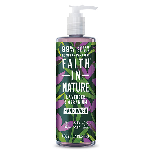 Faith in Nature Håndsæbe (400 ml) | Lavender & Geranium fra Faith in Nature på Mecindo.dk