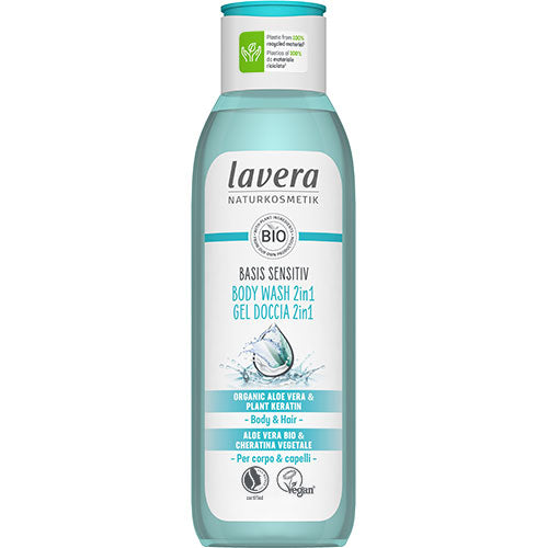 lavera Body Wash 2in1 Basis Sensitiv | 250 ml fra lavera på Mecindo.dk