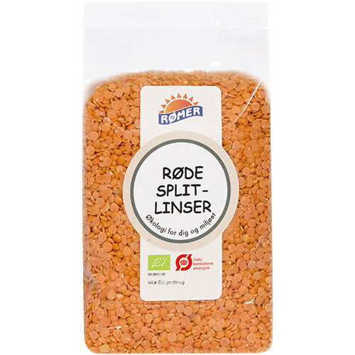 Rømer Røde Splitlinser Økologisk | 500 gr fra Rømer på Mecindo.dk