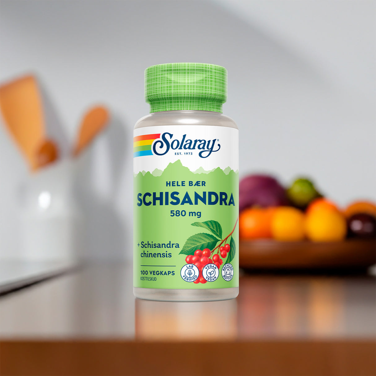 Solaray Schisandra 580 Mg | 100 kapsler fra Solaray på Mecindo.dk