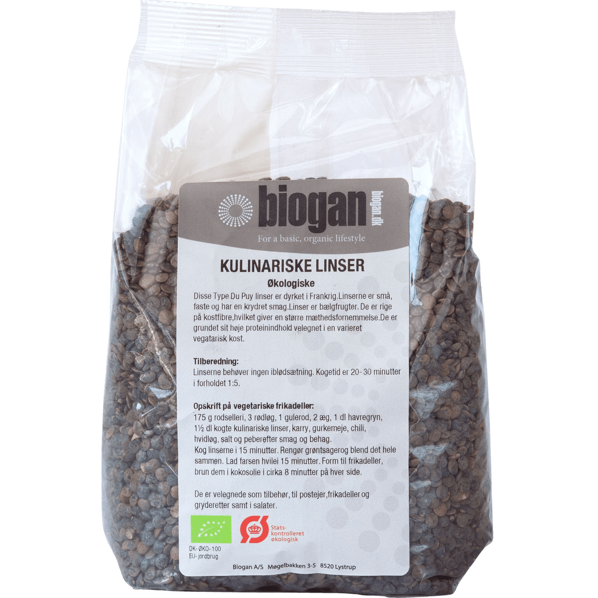 Biogan Økologiske Kulinariske Linser | 750 g