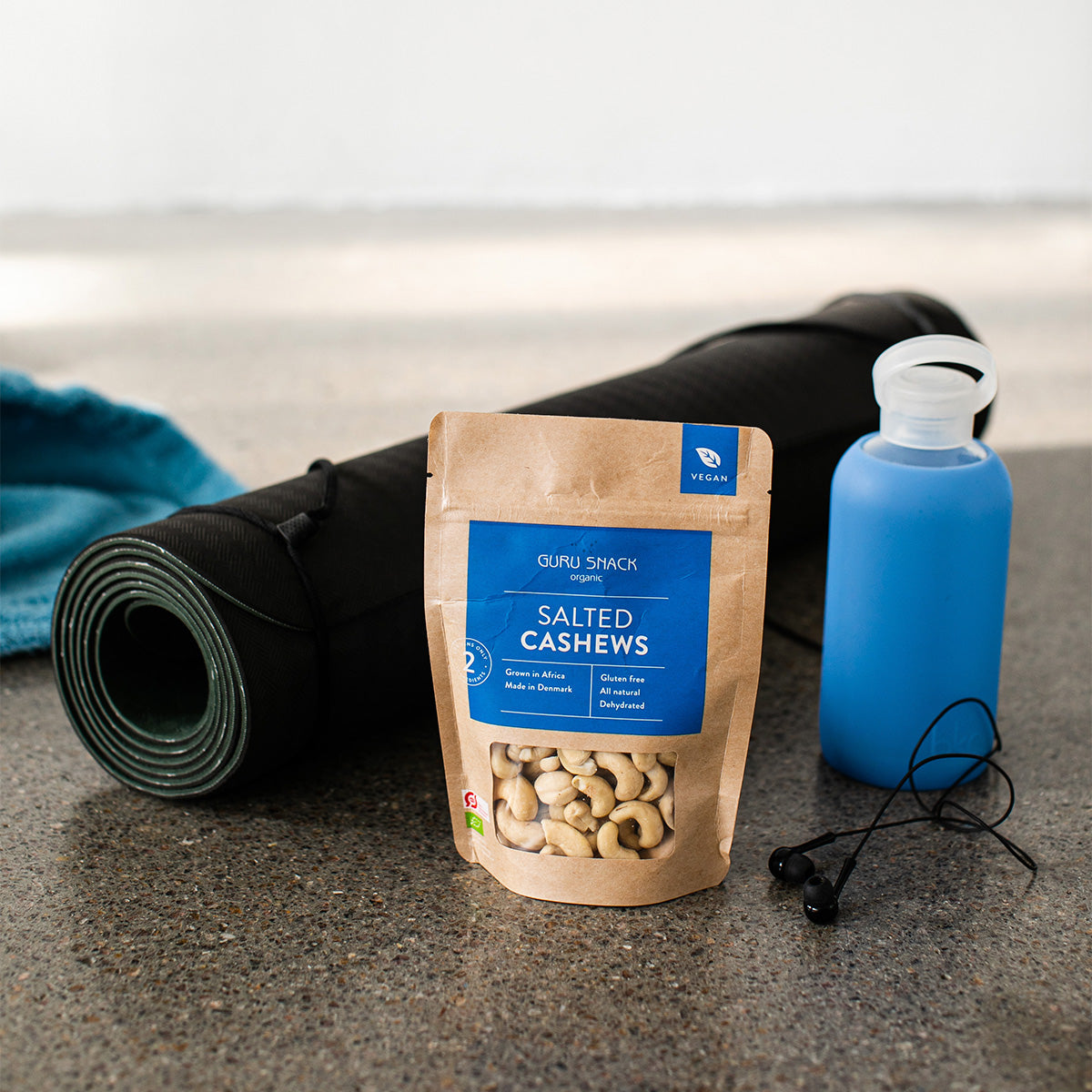 Guru Snack Cashews Salted Økologisk | 100 gr fra Guru Snack på Mecindo.dk