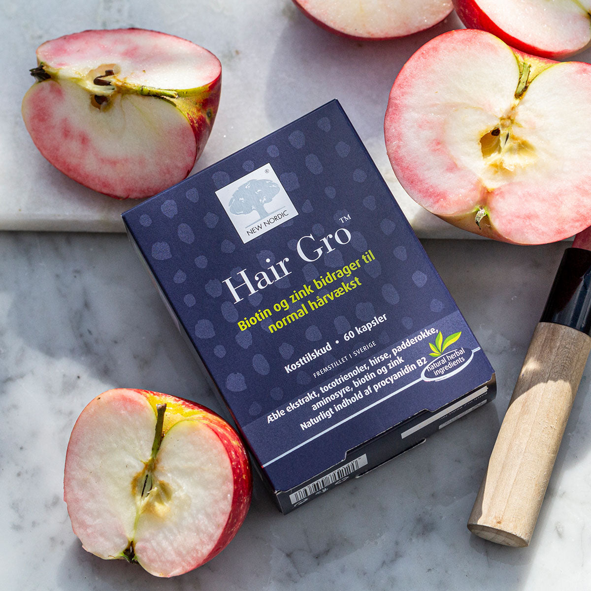 New Nordic Hair Gro | 60 kapsler fra New Nordic på Mecindo.dk