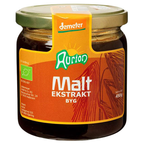 Aurion Maltekstrakt Økologisk Demeter | 450 gr fra Aurion på Mecindo.dk