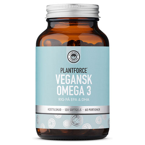 Plantforce Omega 3 (Vegansk Epa & Dha) | 120 kapsler fra Plantforce på Mecindo.dk