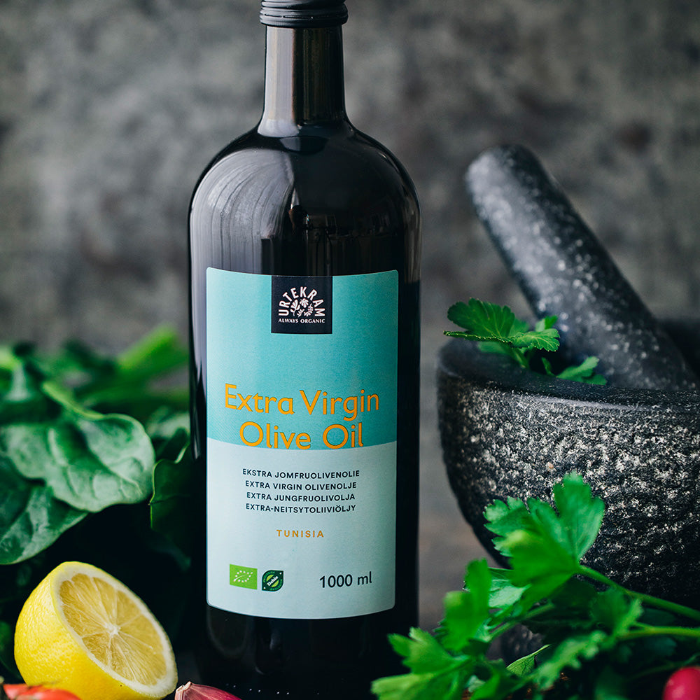 Urtekram Olivenolie Ekstra Jomfru Økologisk | 1 ltr fra Urtekram på Mecindo.dk