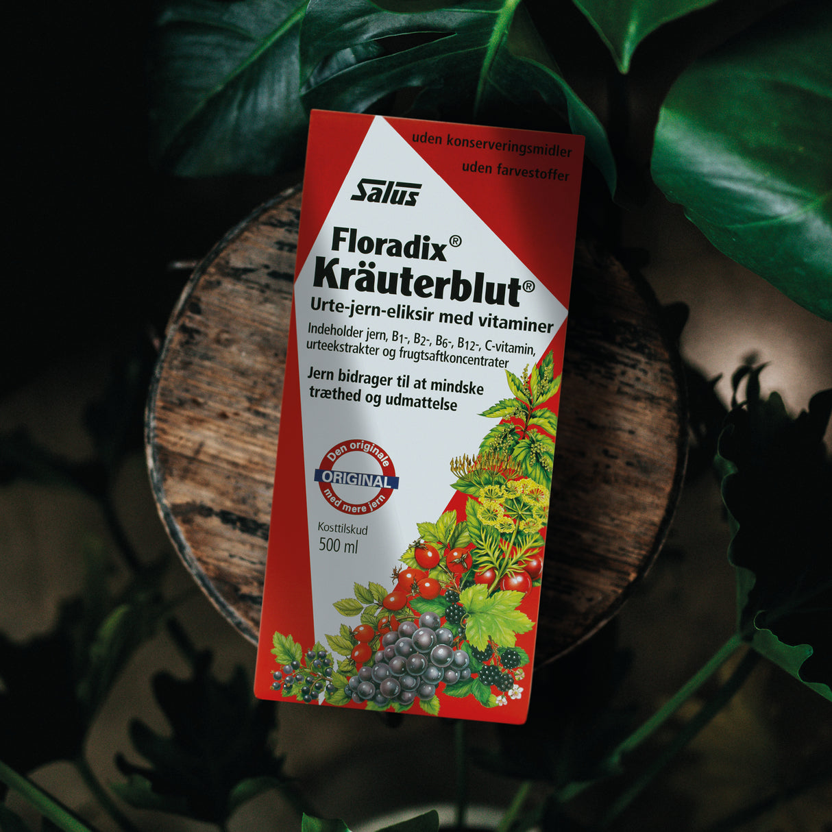 Salus Floradix Kräuterblut Urte-jern Mikstur | 500 ml fra Salus på Mecindo.dk