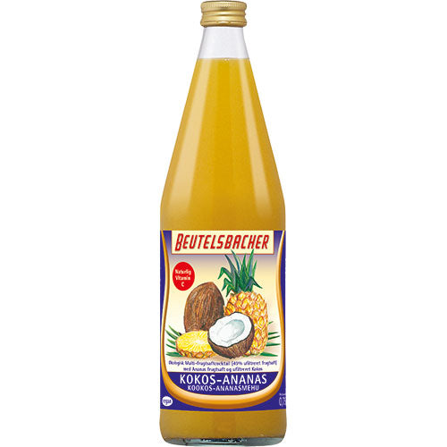 Beutelsbacher Kokos Ananas Saft Økologisk | 750 ml fra Beutelsbacher på Mecindo.dk