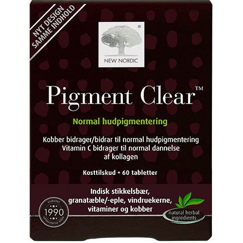 New Nordic Skin Care Pigment Clear | 60 Tabl. fra New Nordic på Mecindo.dk