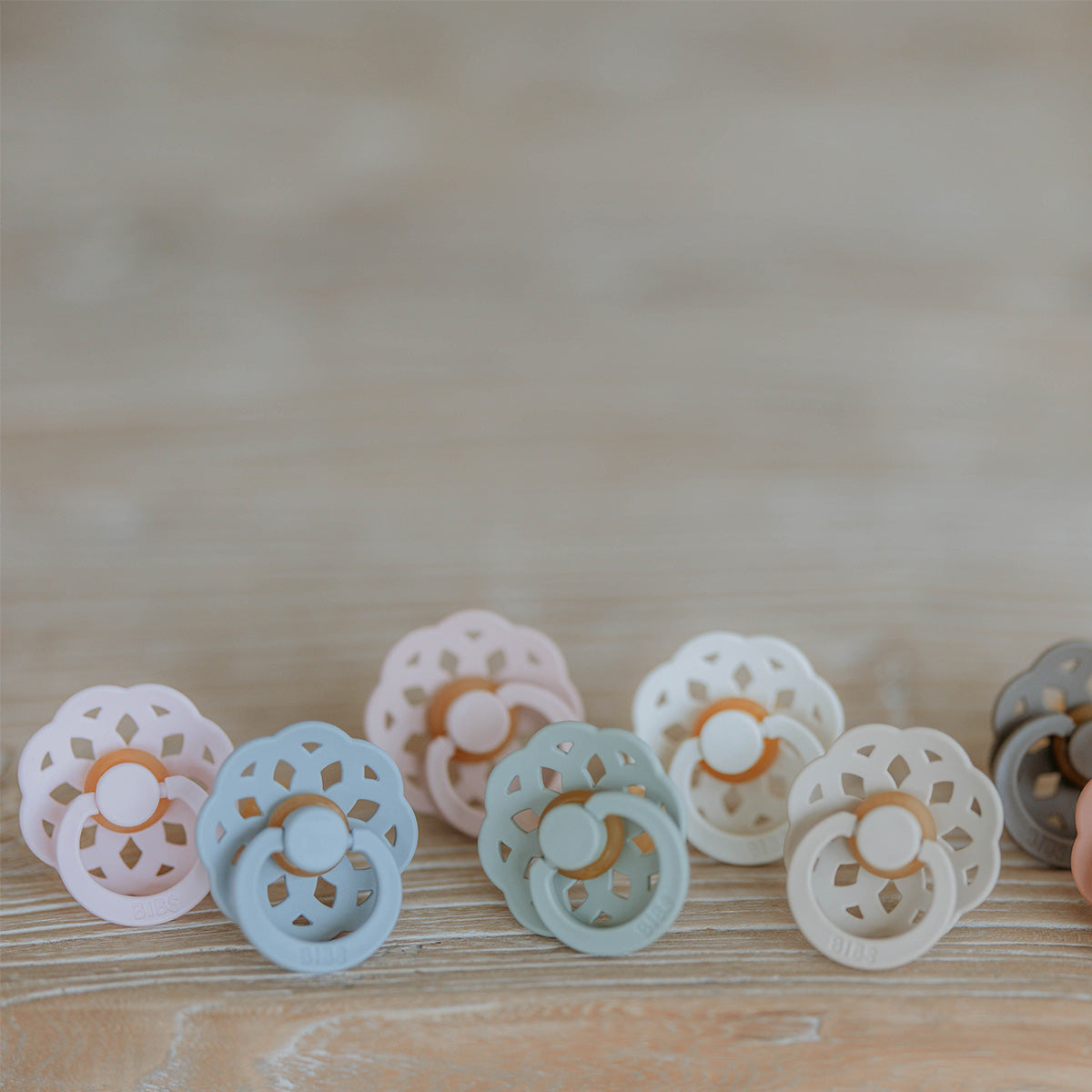 BIBS Boheme Latex Size 2 Ivory/Blossom 2 PACK fra BIBS på Mecindo.dk