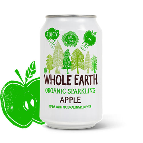 Whole Earth Æble Sodavand Ø Whole | 330 ml fra Whole Earth på Mecindo.dk