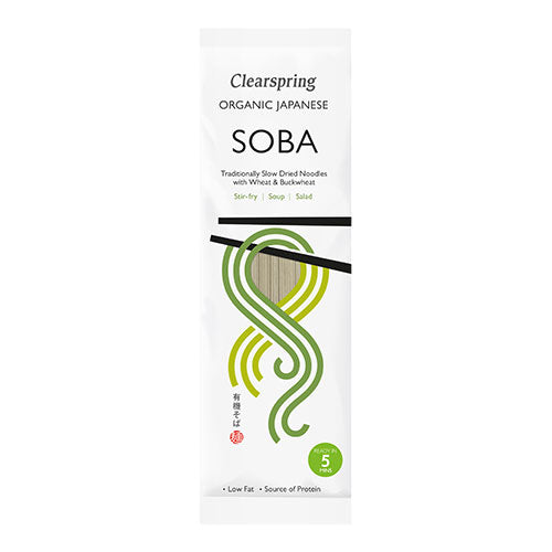 Clearspring Soba Nudler (Hvede & Boghvede) Økologisk | 200 gr fra Clearspring på Mecindo.dk