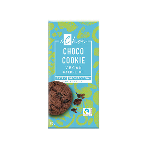 ichoc Choco Cookie Økologisk | 80 gr fra ichoc på Mecindo.dk