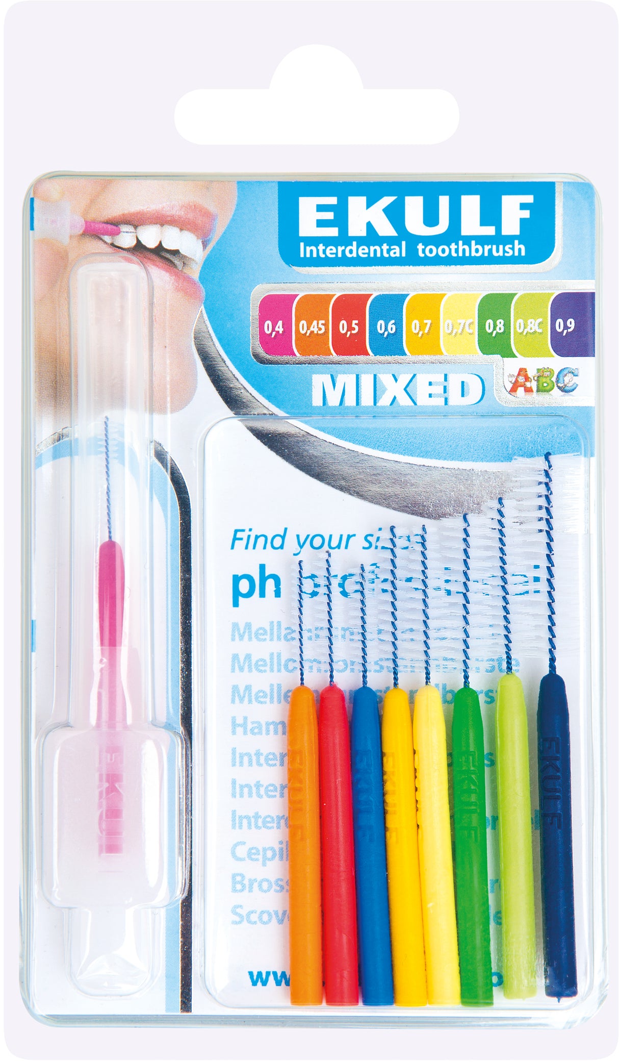 Ekulf Mellemrumsbørster Mix Pakke fra Ekulf på Mecindo.dk