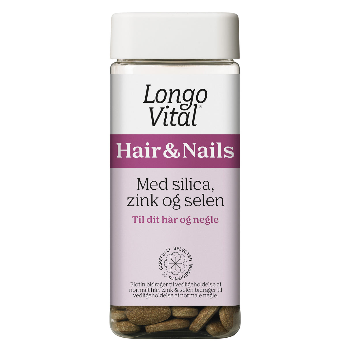 Longo Vital Hair & Nails | 180 tabletter fra Longo på Mecindo.dk