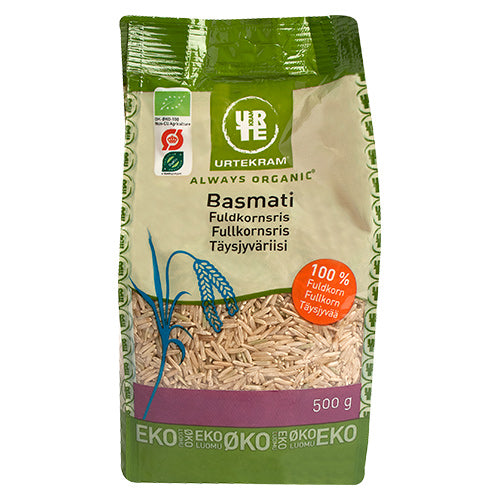 Urtekram Fuldkorns Basmatiris Økologisk | 500 gr fra Urtekram på Mecindo.dk