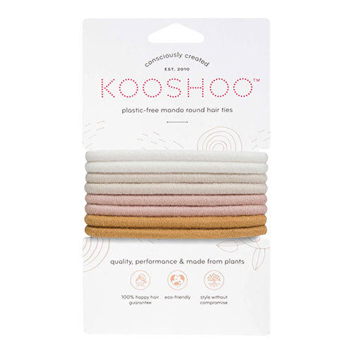KooShoo Hårelastikker (Runde) Golden Fibres 8 Stk. fra KooShoo på Mecindo.dk