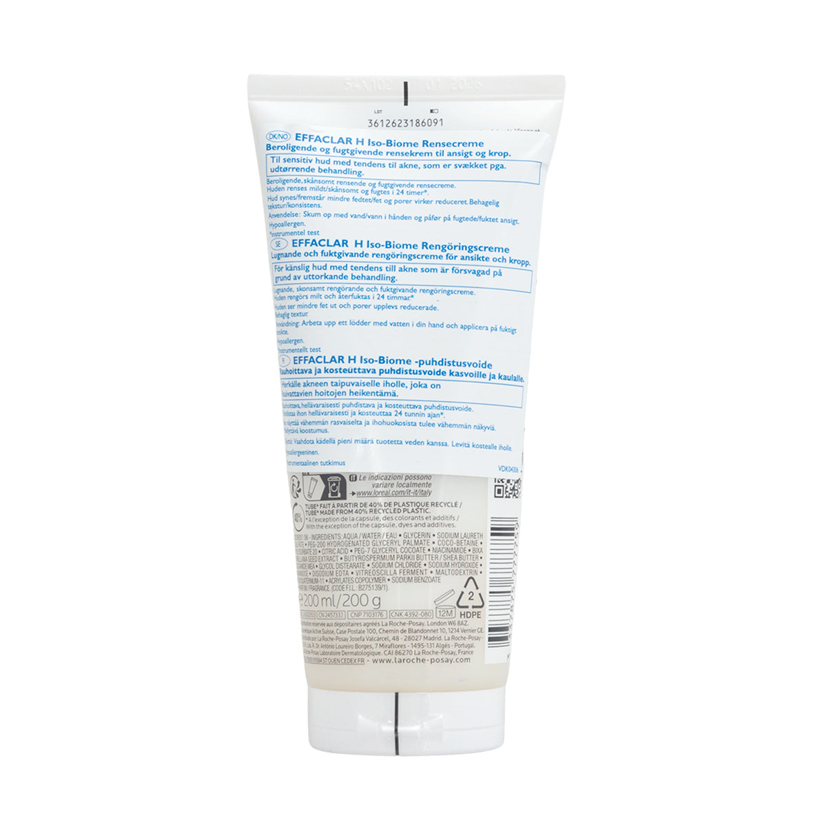 La Roche Posay Effaclar H Rensecreme | 200 ml fra La Roche Posay på Mecindo.dk
