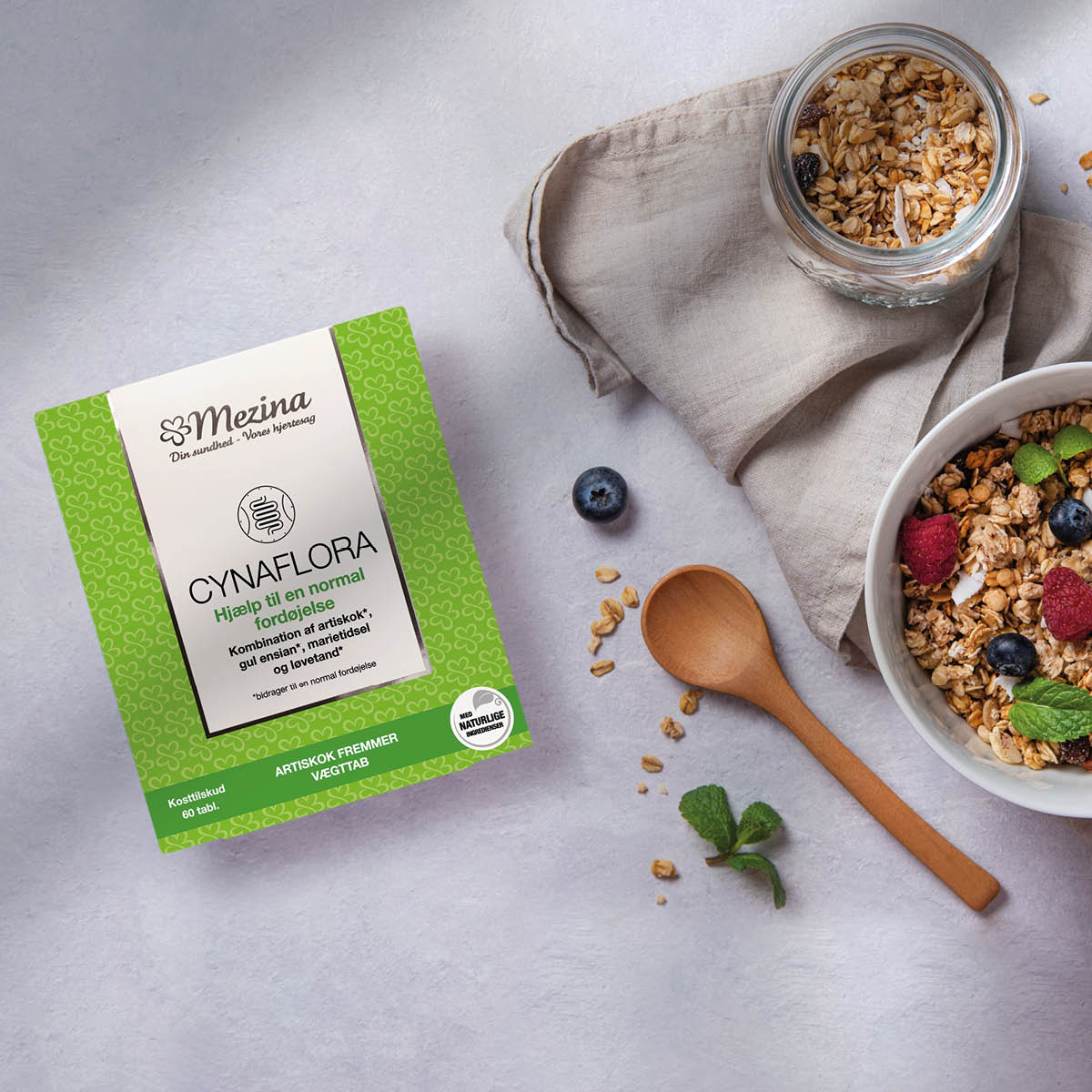 Mezina Cynaflora | 60 Tabl. fra Mezina på Mecindo.dk