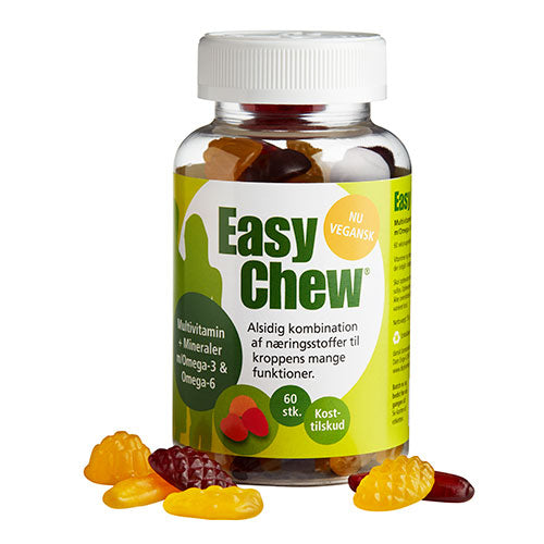 EasyChew Multivitamin + Mineraler | 60 gummies fra EasyChew på Mecindo.dk