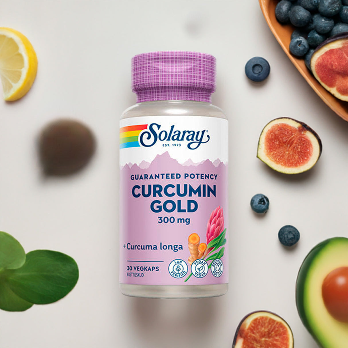 Solaray Curcumin Gold | 30 kapsler fra Solaray på Mecindo.dk