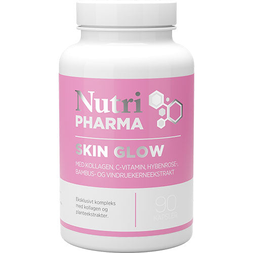 NutriPharma Skin Glow Collagen | 90 kapsler fra NutriPharma på Mecindo.dk