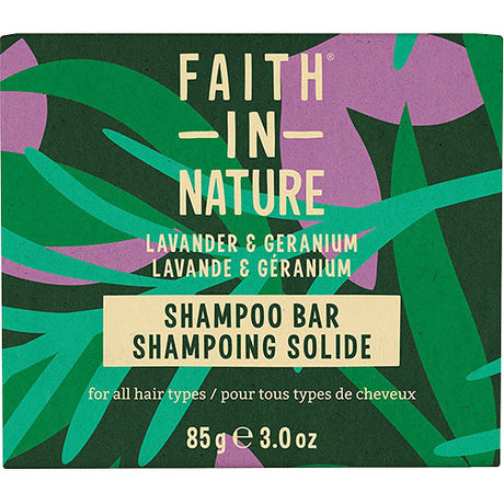 Faith in Nature Shampoo Bar (85 gr) | Lavendel & Geranium fra Faith in Nature på Mecindo.dk