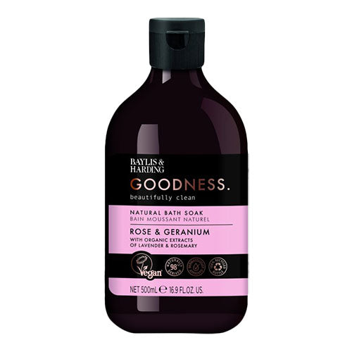 Baylis & Harding Bath Soak (500 ml) | Rose & Geranium fra Baylis & Harding Goodness på Mecindo.dk