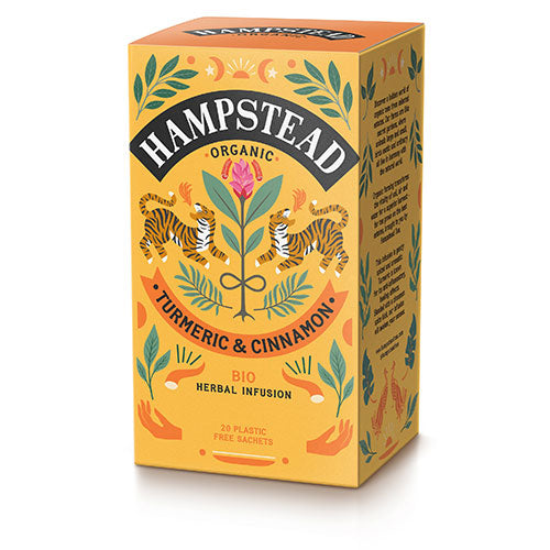 Hampstead Tea Gurkemeje & Kanel Te Økologisk | 20 br fra Hampstead Tea på Mecindo.dk