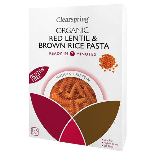 Clearspring Glutenfri Linse & Ris Pasta | 250 gr fra Clearspring på Mecindo.dk