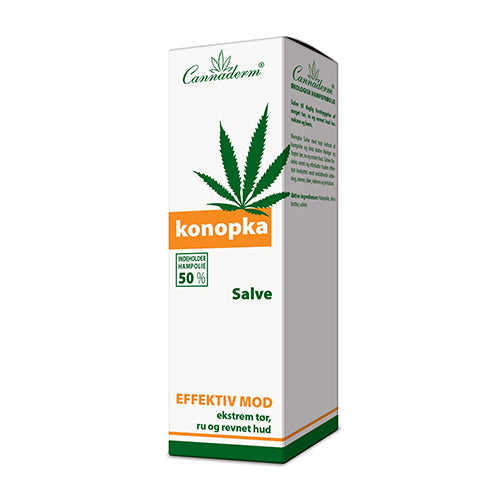 Cannaderm Salve Konopka | 75 gr fra Cannaderm på Mecindo.dk
