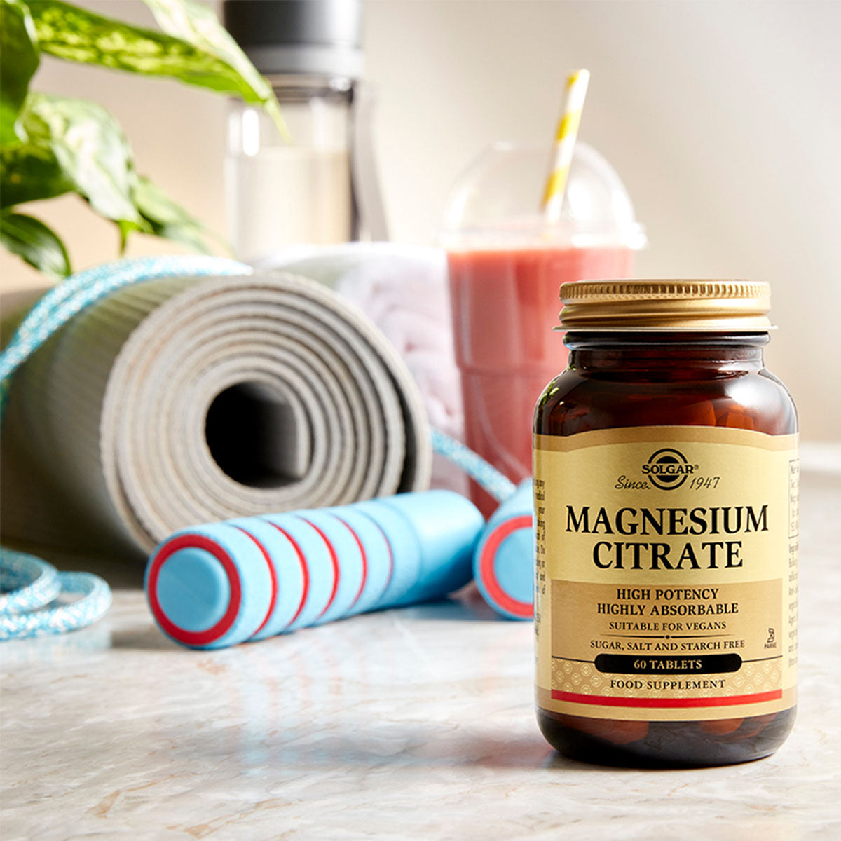 Solgar Magnesium Citrate 200 Mg | 60 Tabl. fra Solgar på Mecindo.dk