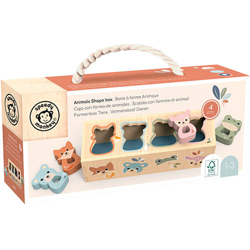 Speed Monkey Animals Shape Box, 1-3 år fra Speedy Monkey på Mecindo.dk