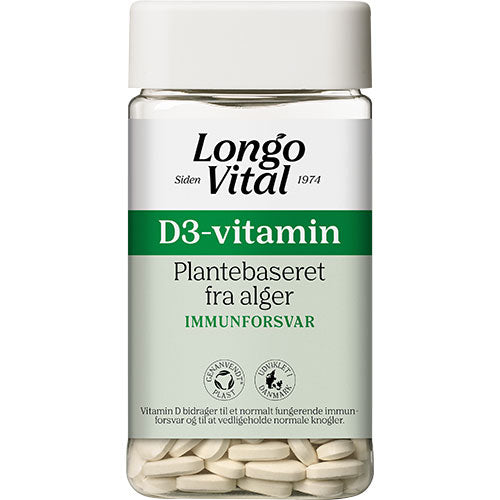 Longo D3-vitamin | 180 Tabl. fra Longo på Mecindo.dk