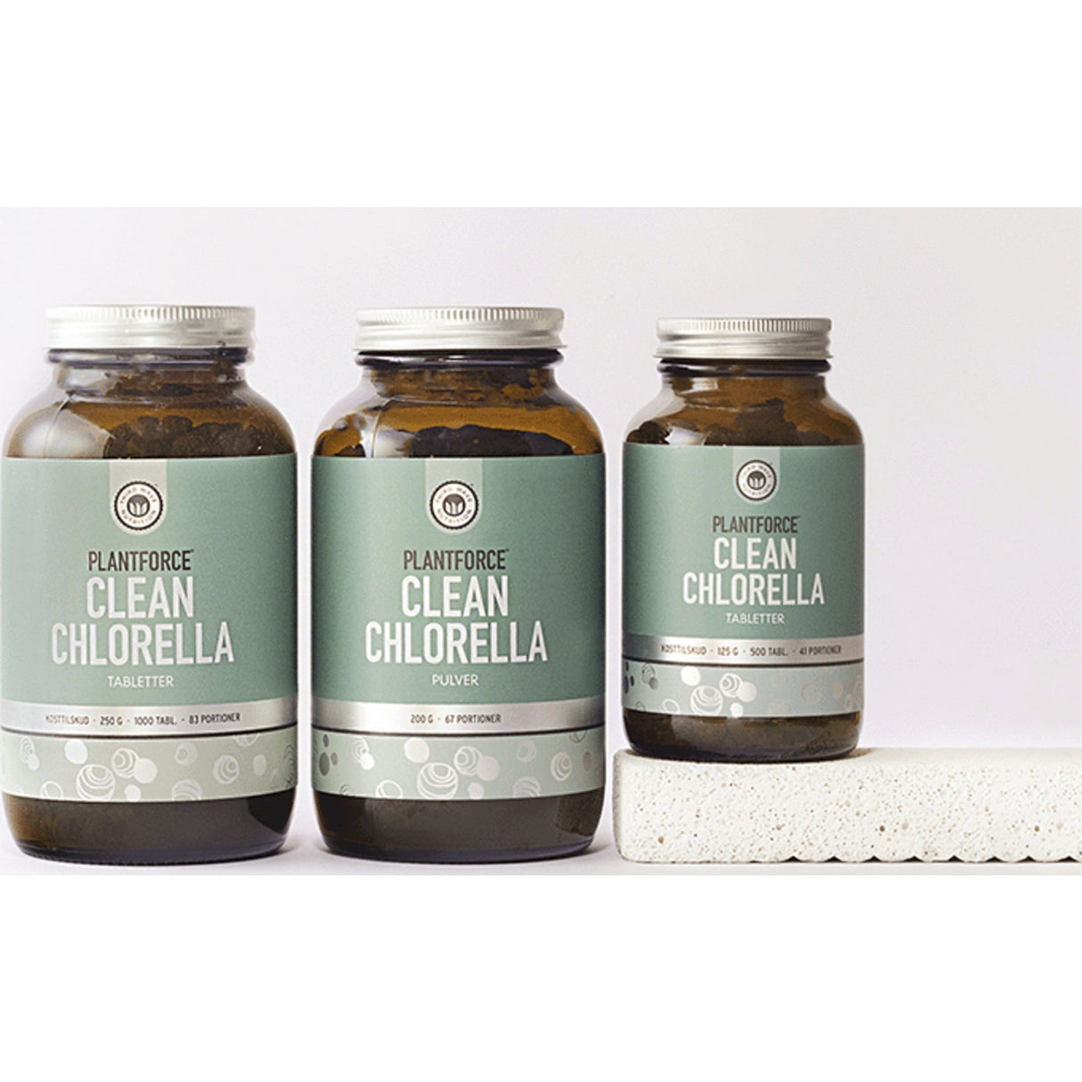 Plantforce Chlorella | 1000 Tabl. fra Plantforce på Mecindo.dk