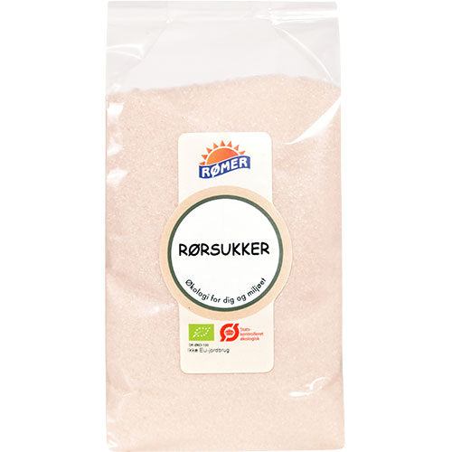 Rømer Rørsukker Lys Fin Økologisk | 1 kg fra Rømer på Mecindo.dk