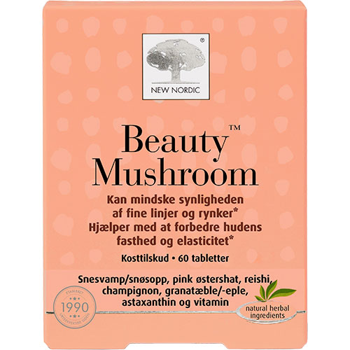 New Nordic Beauty Mushroom | 60 Tabl. fra New Nordic på Mecindo.dk