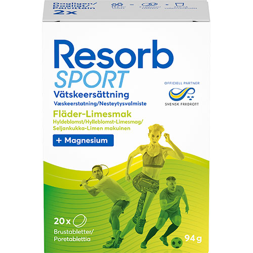 Resorb Sport Hyldeblomst-Limesmag | 20 Tabletter