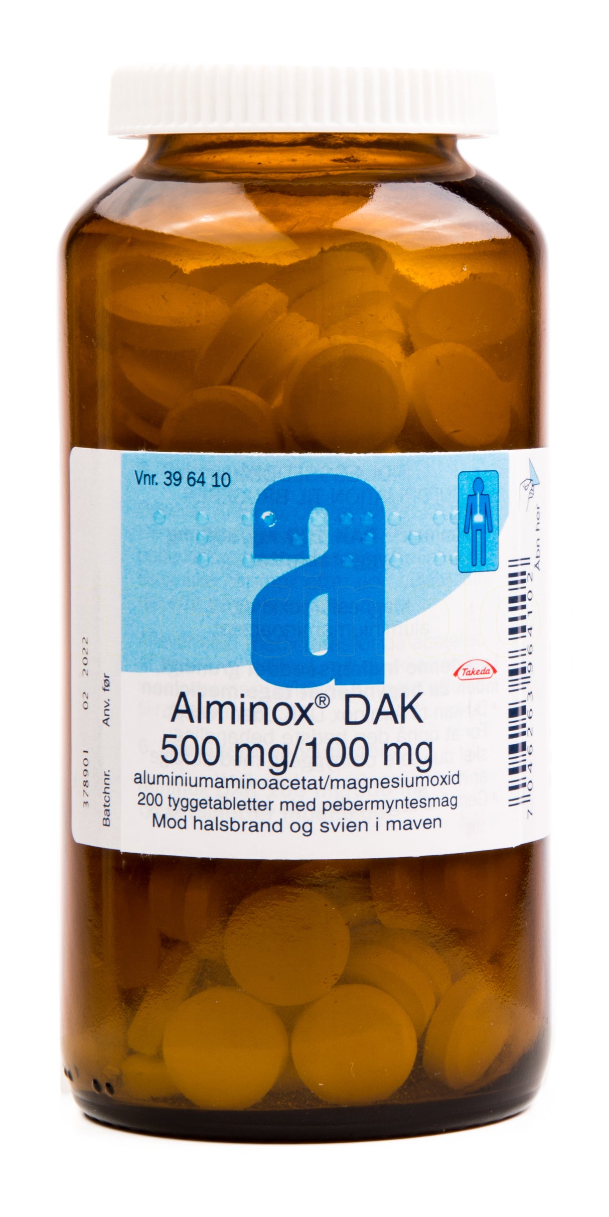 Alminox Dak Tyggetabletter | 200 Tabl. fra Otinova på Mecindo.dk