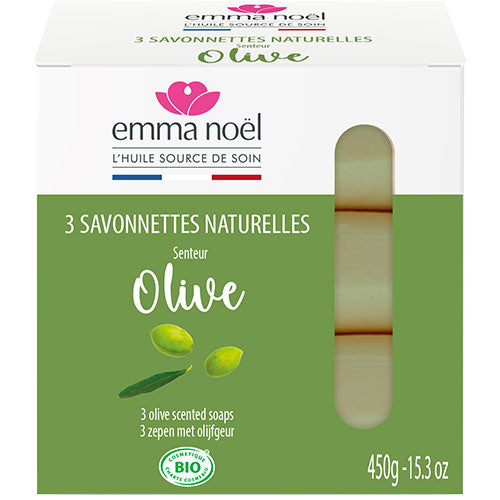 Emma Noël Oliven Sæbe 3 X 150 Gr. | 450 gr fra Emma Noël på Mecindo.dk