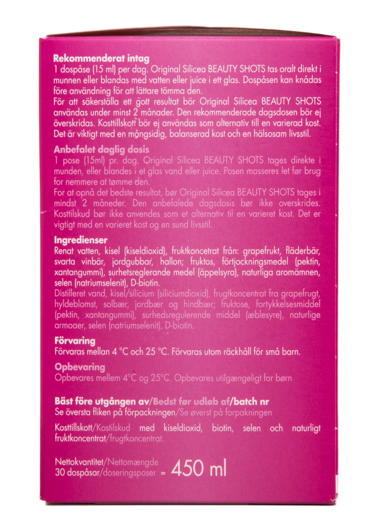 Silicea Original Beauty Shots | 450 ml fra Silicea på Mecindo.dk